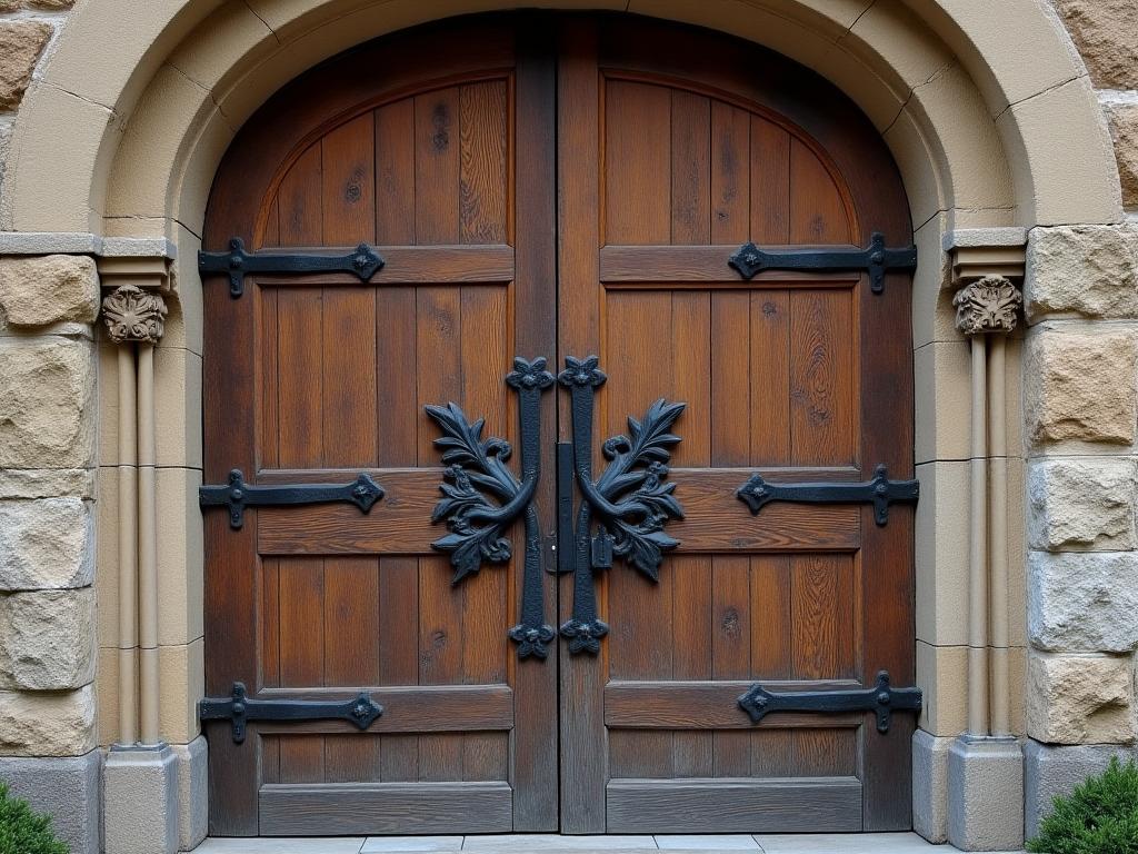 Restauratie van een antieke houten kerkdeur